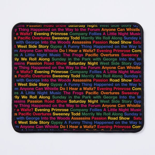 Item preview, Stephen Sondheim Musicals (BlackBG) designed and sold by byebyesally.