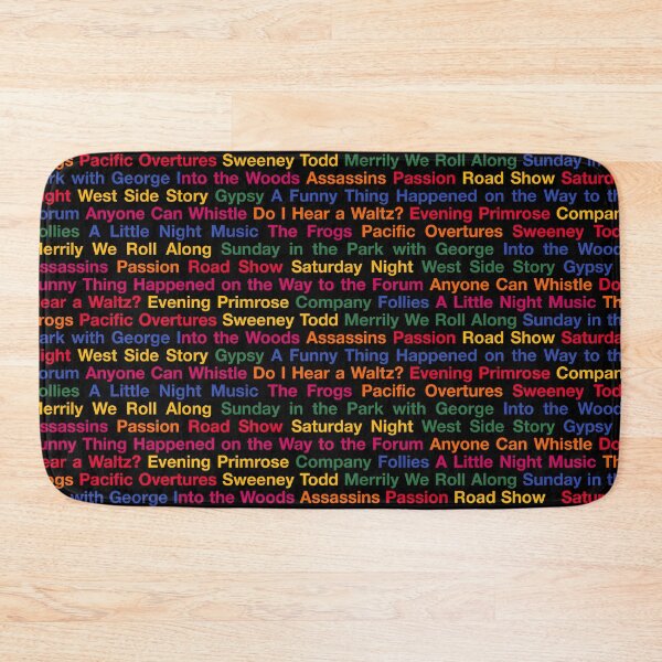 Item preview, Stephen Sondheim Musicals (BlackBG) designed and sold by byebyesally.