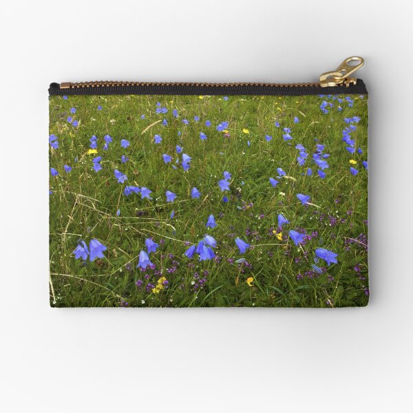 A sea of Harebells, Rossbeg, Co Donegal Zipper Pouch