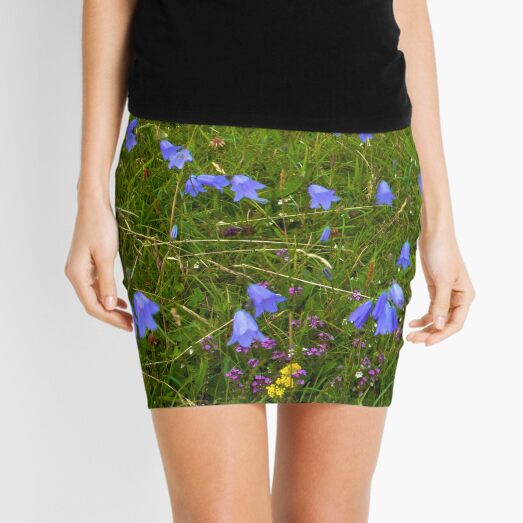 A sea of Harebells, Rossbeg, Co Donegal Mini Skirt