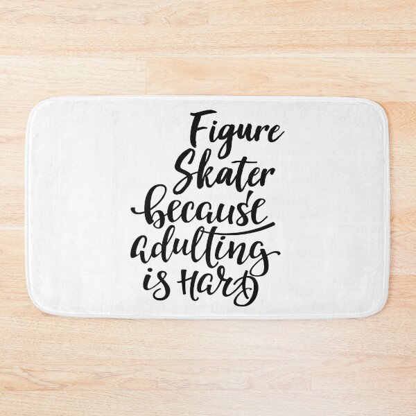 Item preview, Figure Skater Because Adulting Is Hard designed and sold by WordsGamersUse.