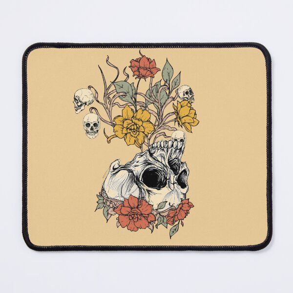 Item preview, Retro floral skull designed and sold by JuliaPop.