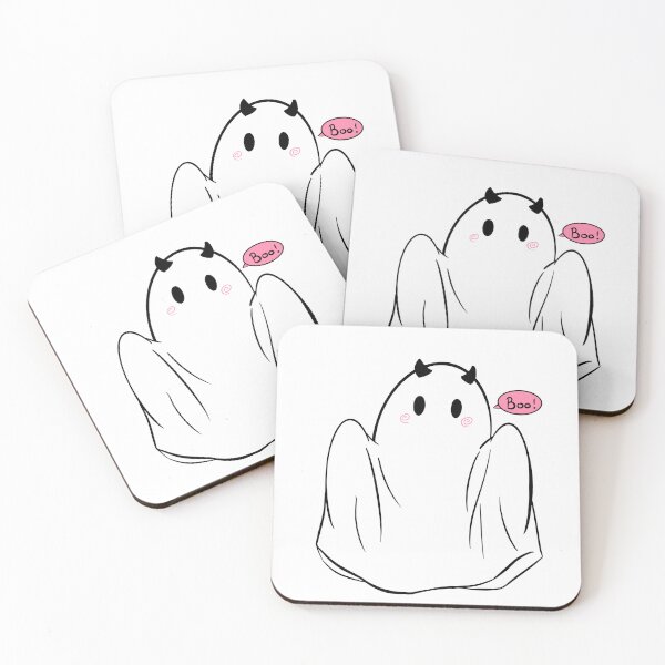 Item preview, cute ghost “boo” stickers designed and sold by Dariaaraara.