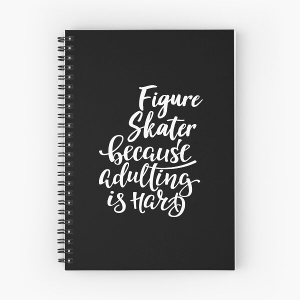 Item preview, Figure Skater Because Adulting Is Hard designed and sold by WordsGamersUse.