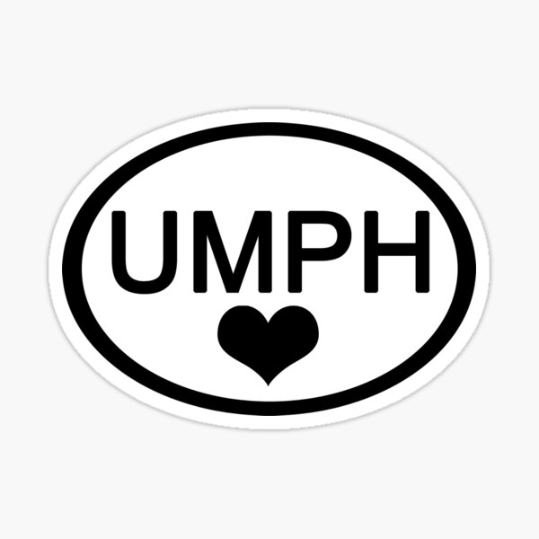Aperçu de l'œuvre UMPH LOVE Autocollant de voiture Euro créée et vendue par GrokkoW.