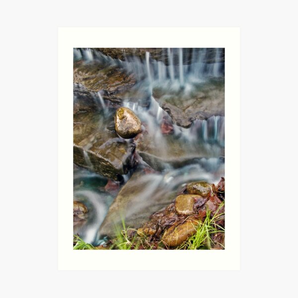 Water Pond Cascade Art Print