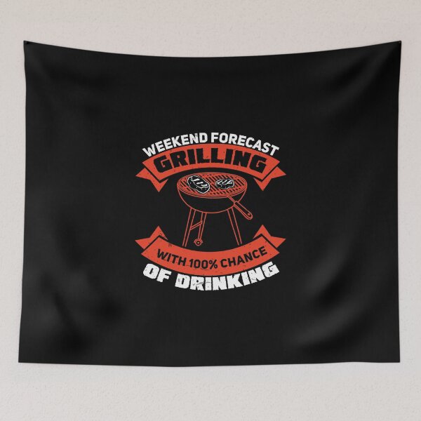 Item preview, Weekend Forecast Funny Grilling Meat Humor For A Grillmaster designed and sold by StrongShirts.
