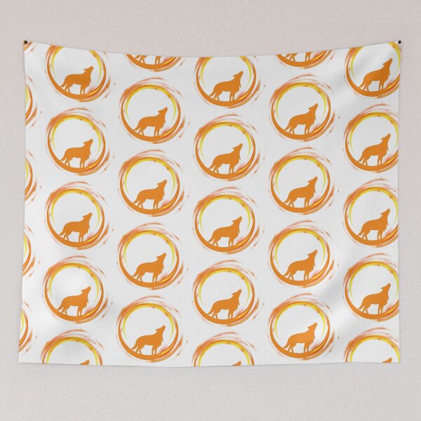 Item preview, Orange Yellow Wolf Design  designed and sold by CreativNode.