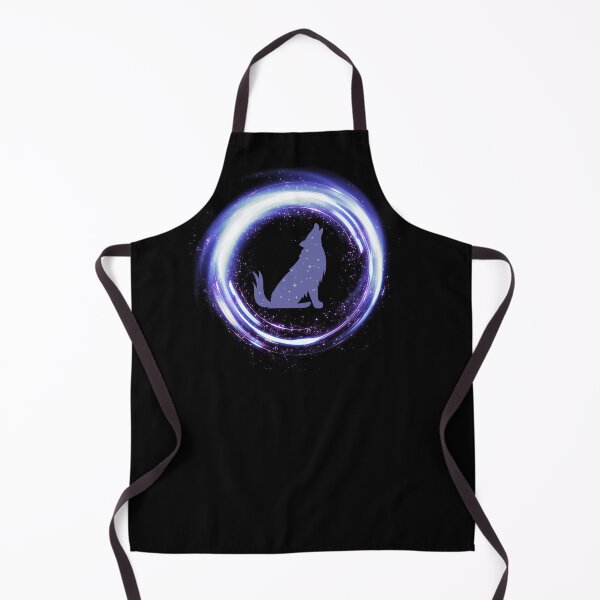 Item preview, Purple Blue Wolf Design on Black designed and sold by CreativNode.