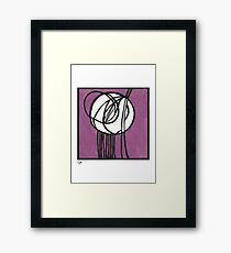 Rosebud Glass Panel by Charles Rennie Mackintosh - Watercolor Pa Framed Print