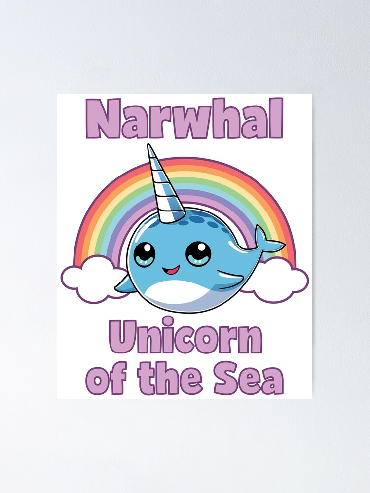 Unicorn Riding Narwhal T shirt Squad Girls Kids Rainbow Unicorns Gifts  Party Poster for Sale by LiqueGifts