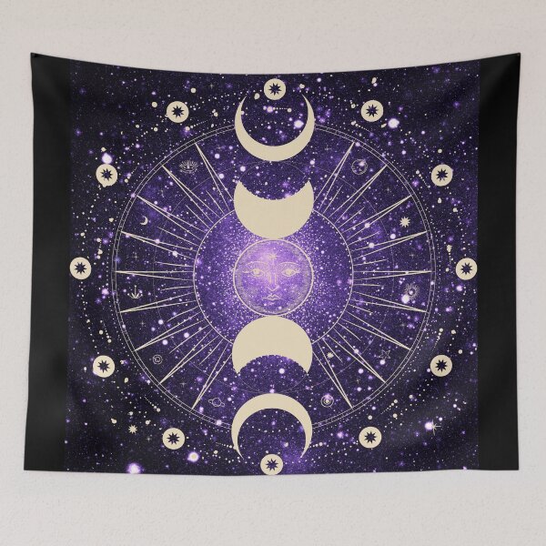 Item preview, Blue Purple Galaxy Moon Phases Stars: designed and sold by LifeAndWonder.