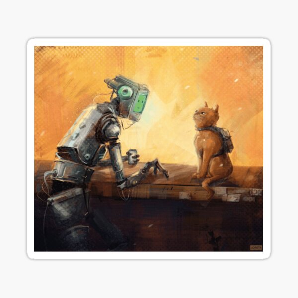 Item preview, stray game cats and robots Classic  designed and sold by brionaru.