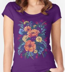 Wild Flowers Women's Fitted Scoop T-Shirt