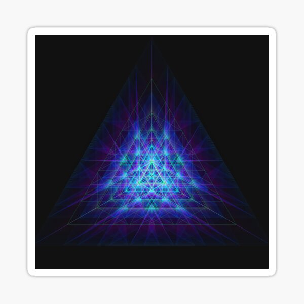 GeoTriangle One - Geometric Art Sticker