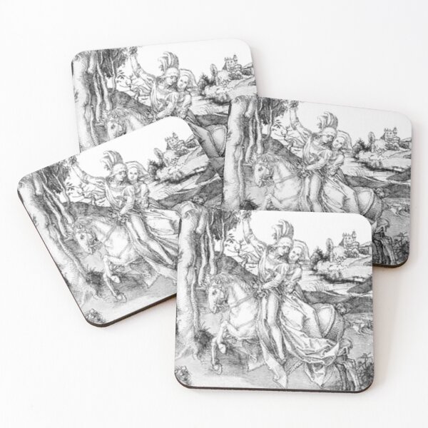 Item preview, Couple on horseback original art of albrecht dürer famous artwork  designed and sold by Golido.