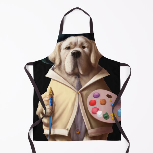 Item preview, Golden Dog Dressed as Painter designed and sold by Parag's Travel Shop.