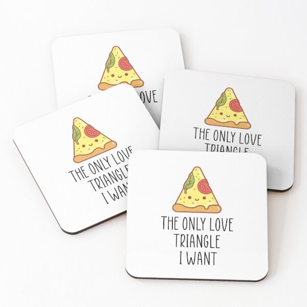 Item preview, love triangle pizza quote designed and sold by Ashtreemeadow.