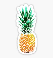 watercolor pineapple Sticker