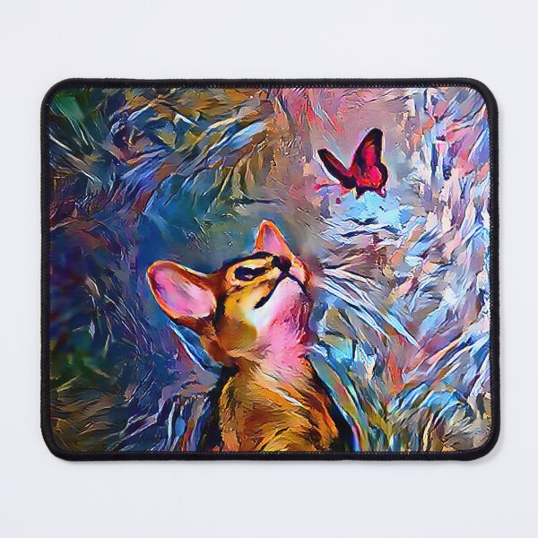 Item preview, Abyssinian Kitten and Butterfly designed and sold by DiscoGypsyFish.