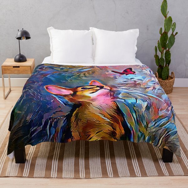 Item preview, Abyssinian Kitten and Butterfly designed and sold by DiscoGypsyFish.