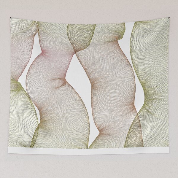 Item preview, Olive Green Organic Hologram Bent Tunnel Design designed and sold by kayadmu.