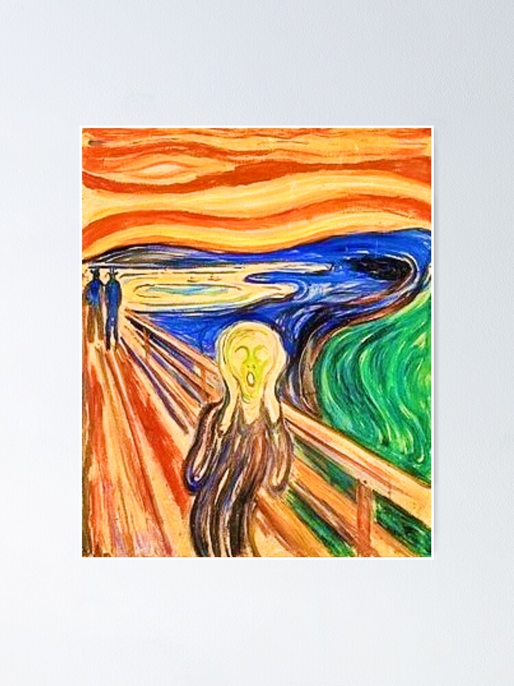 El Grito De Edvard Munch in Van Goghs Estilo Tradicional Foto de El Grito De Edvard Munch in Van Goghs Estilo Tradicional Foto de
