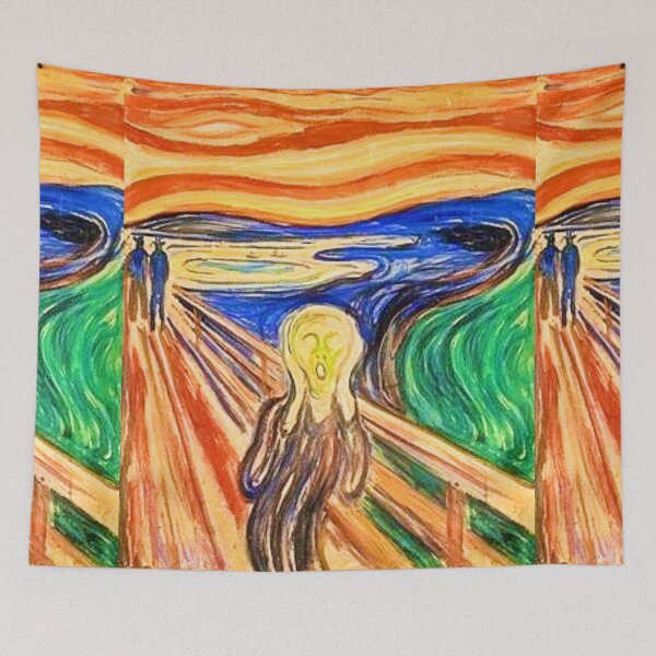 Item preview, The Scream by Edvard Munch, made in 1910. This version was in tempera on cardboard.  designed and sold by CristalleLisa.