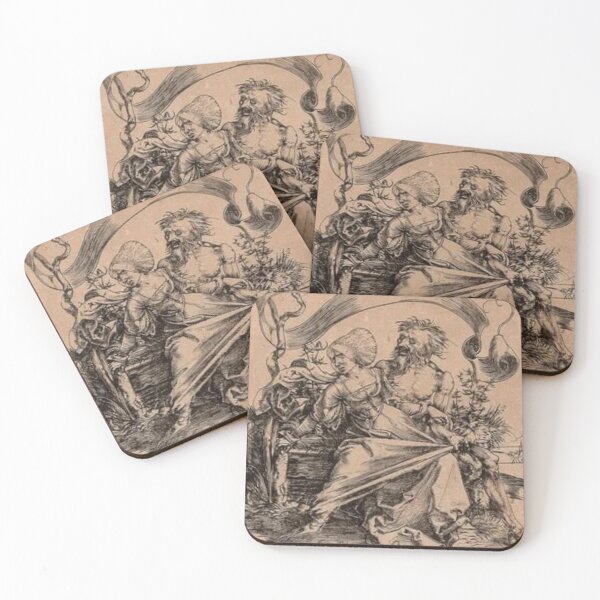 Item preview, Young women attacked by death art of albrecht dürer famous poster  designed and sold by Golido.