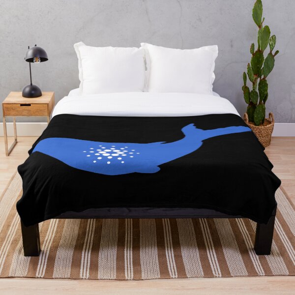 Item preview, Cardano Whale Blue Silhouette Design designed and sold by Bornint Designs.
