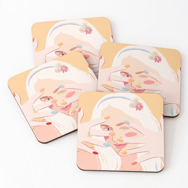 Item preview, Blonde with a bright manicure designed and sold by Kosinskaya.