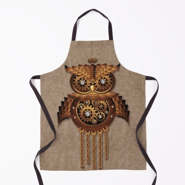 Item preview, Owl Steampunk Vintage Retro Style Machine designed and sold by BluedarkArt.