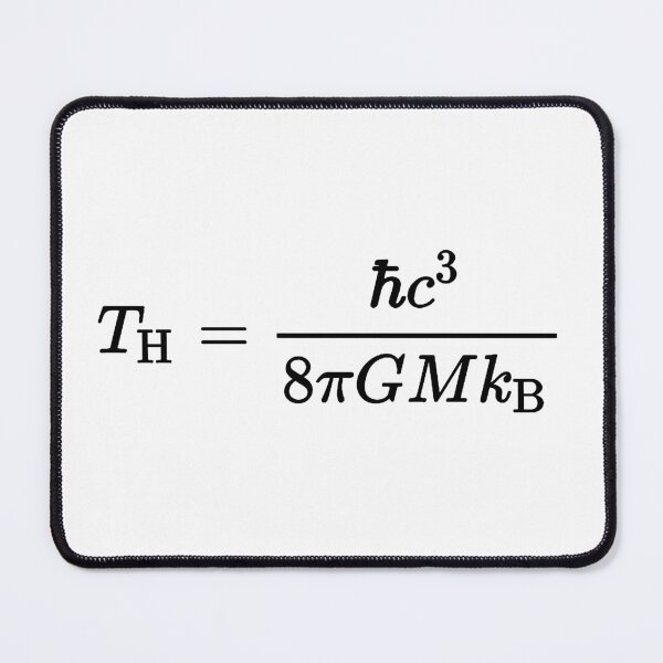 Item preview, Hawking radiation temperature, thermodynamics and physics designed and sold by NoetherSym.