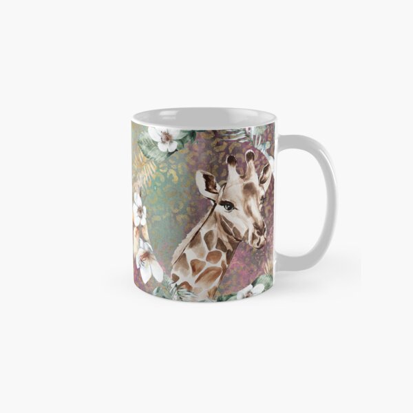 Cute giraffe watercolor Classic Mug