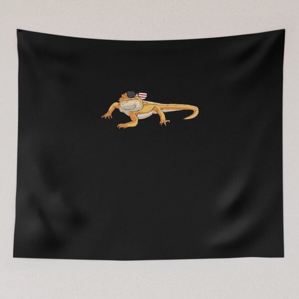 Item preview, American Flag Shades Patriotic Lizard For Bearded Dragon Fan designed and sold by Nessshirts.