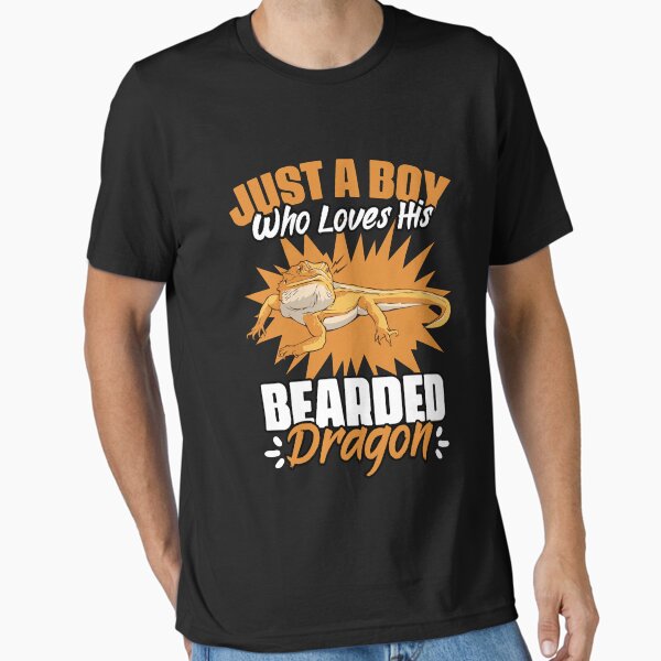 Item preview, Just A Boy Who Loves Funny Reptile For Bearded Dragon Lovers designed and sold by Nessshirts.