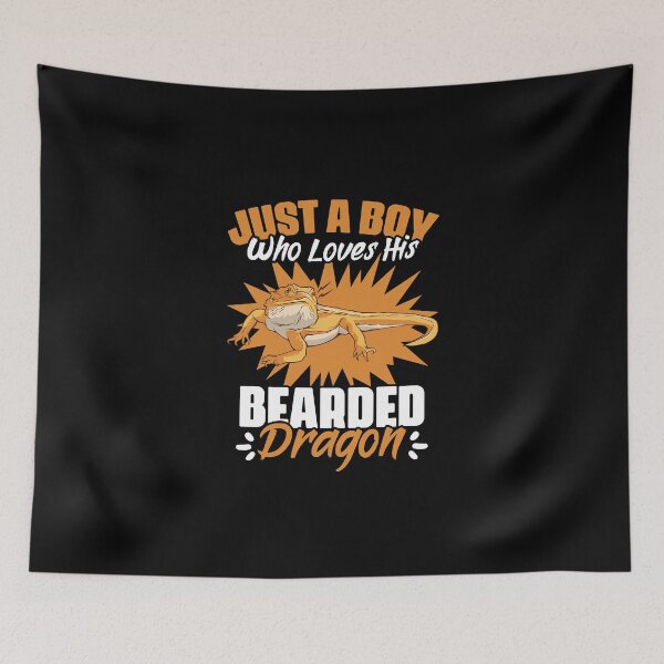 Item preview, Just A Boy Who Loves Funny Reptile For Bearded Dragon Lovers designed and sold by Nessshirts.