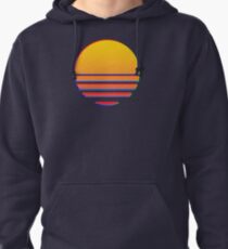 Outrun Retro Sun Pullover Hoodie