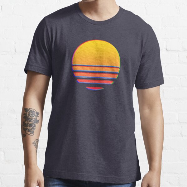Outrun Retro Sun Essential T-Shirt