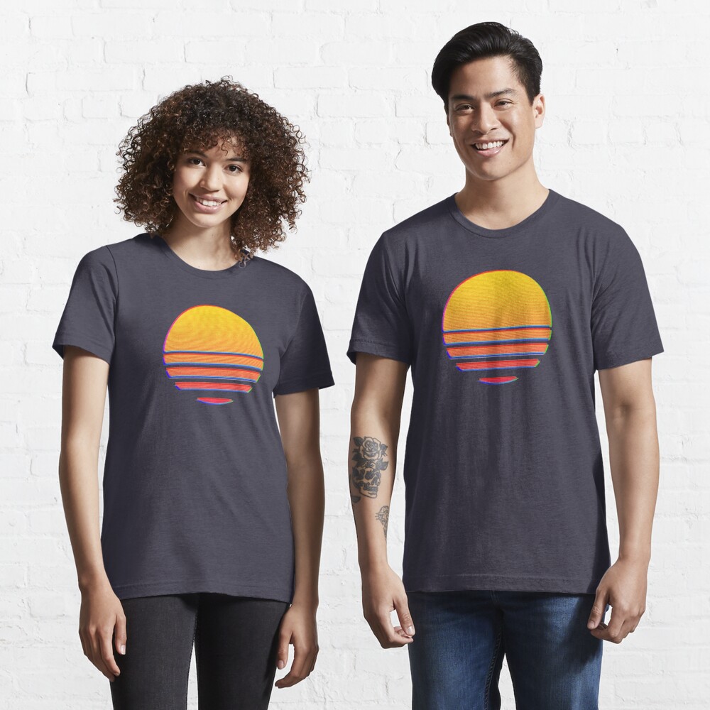 Outrun Retro Sun Camiseta esencial