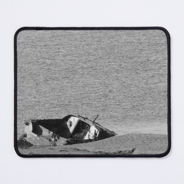 Item preview, Old Boat In Black And White designed and sold by WildandDivine.