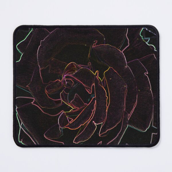 Item preview, Large Rose Black And Neon Effect designed and sold by WildandDivine.