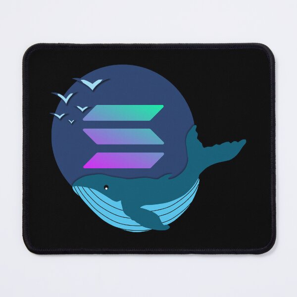 Item preview, Solana Whale Logo With Seagulls Design designed and sold by Bornint Designs.