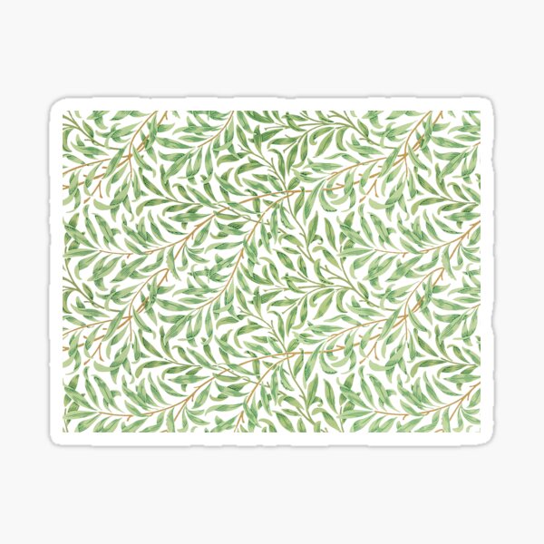 William Morris's Willow Bough wallpaper pattern design Sticker
