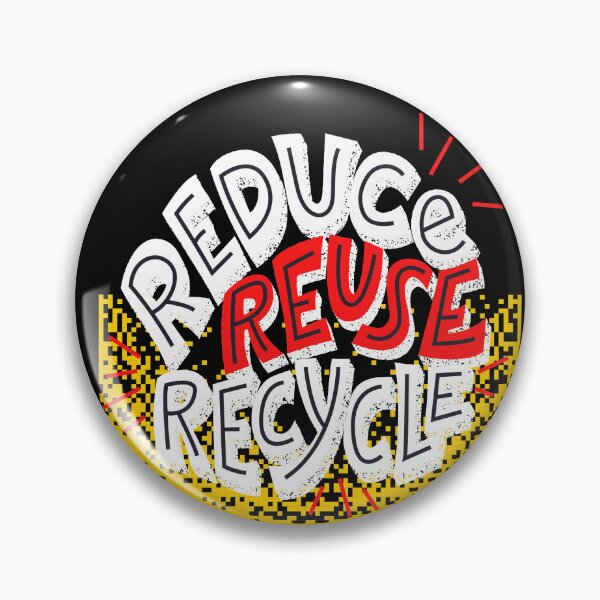 Item preview, Reduce Reuse Recycle -  Black and Red Typography designed and sold by SBWorld.