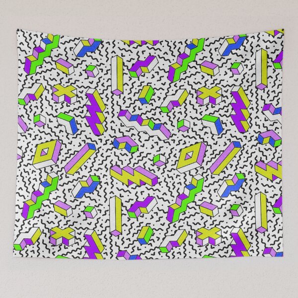 Item preview, Memphis Style Geometric designed and sold by TotallyRetroArt.