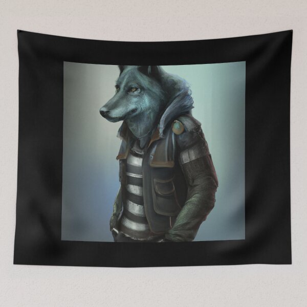 Item preview, Wolf Dressed in Leather Jackets designed and sold by Parag's Travel Shop.