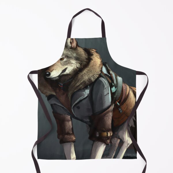 Item preview, Wolf Dressed in Leather Jacket designed and sold by Parag's Travel Shop.