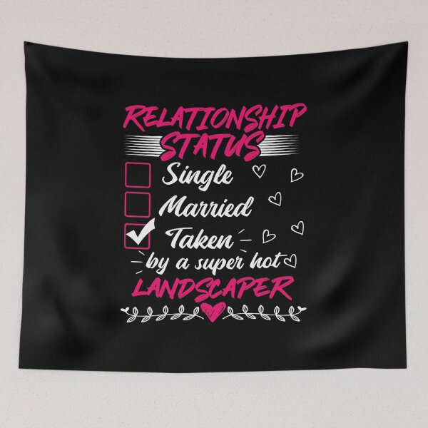 Item preview, Funny His and Her Gift Idea Landscaper Relationship Status designed and sold by haselshirt.