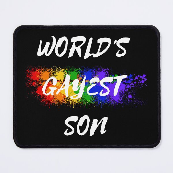 Item preview, World's Gayest Son Color Splash For Pride Month In Black designed and sold by LuckyKermit.